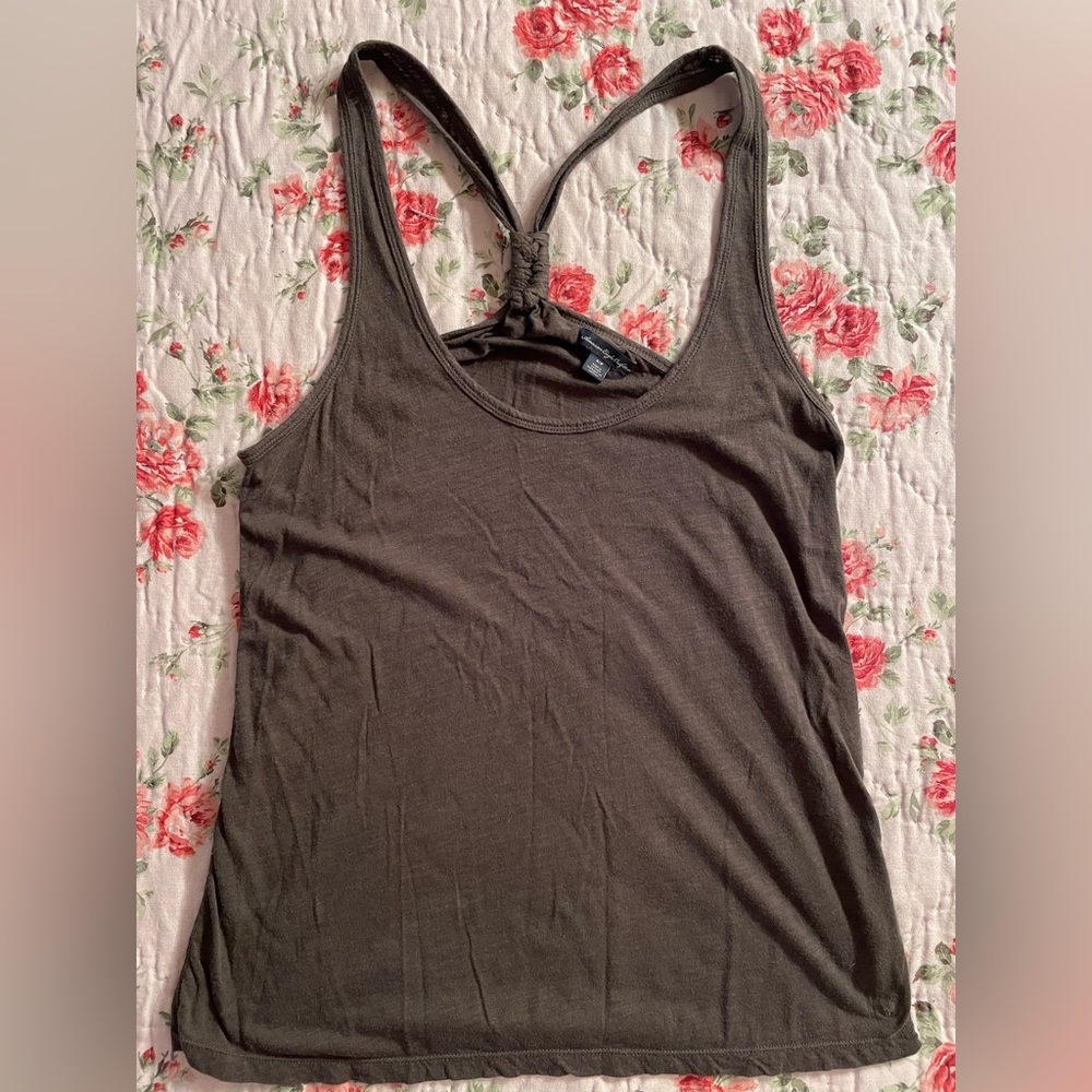 American Eagle T-shirt Tank with Cross Back - size S